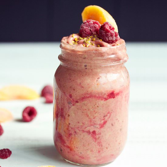 Peach Raspberry Smoothie