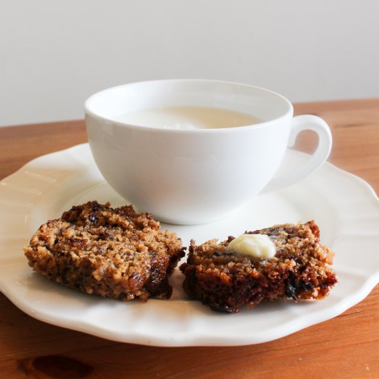 Honey Oat Bran Loaf + Butter