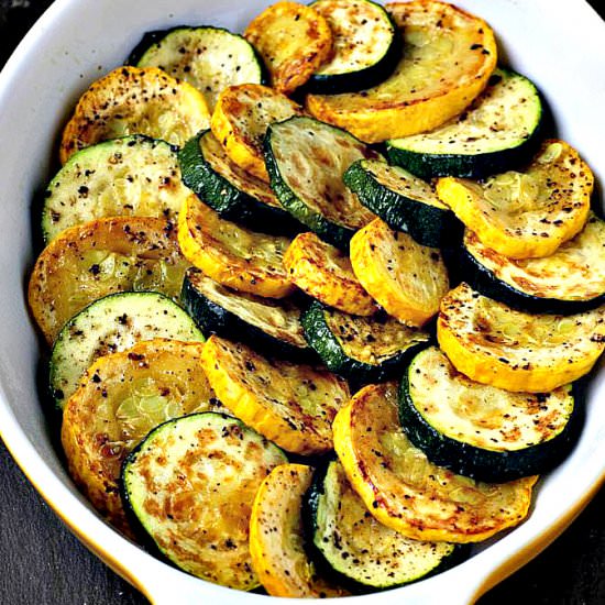 Summer Squash, Zucchini, Blue Cheese