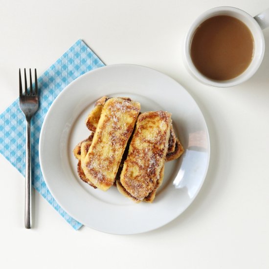 Sugar Dipped French Toast Fingers