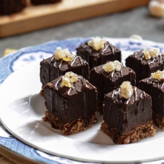 Gingerbread Brownie Squares