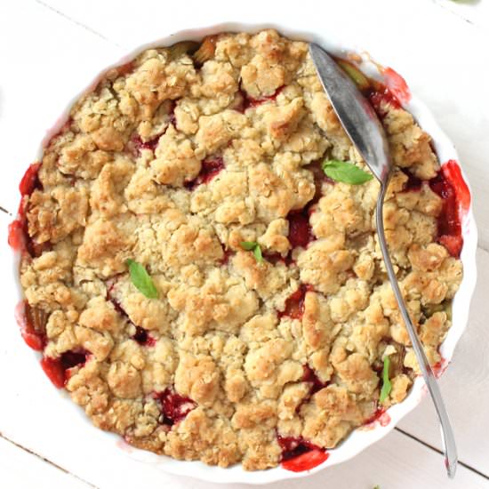 Strawberry & Rhubarb Pie