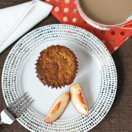 Gluten Free Peach and Banana Muffin