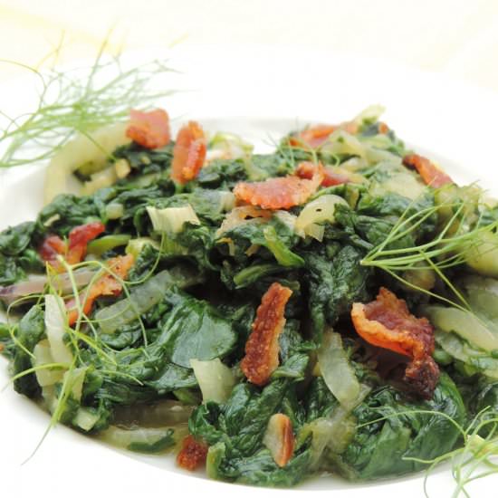 Warm Fennel Salad with Bacon