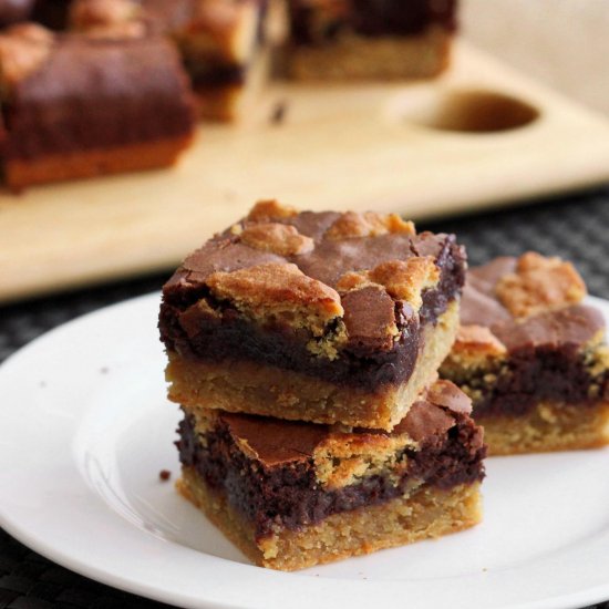 Peanut Butter Cobbler Brownies