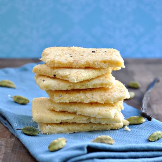 Cardamom Vanilla Bean Shortbread