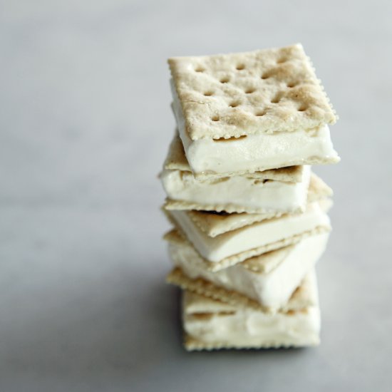 Saltine Ice Cream Sandwiches