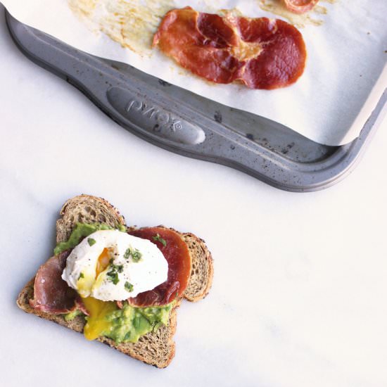 Egg + Prosciutto Avocado Toast