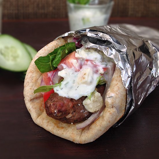 Greek Gyros with Tzatziki Sauce