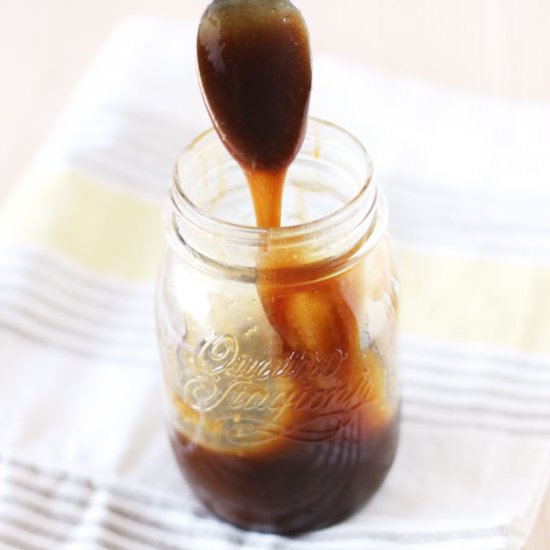 Healthy Salted Caramel Sauce