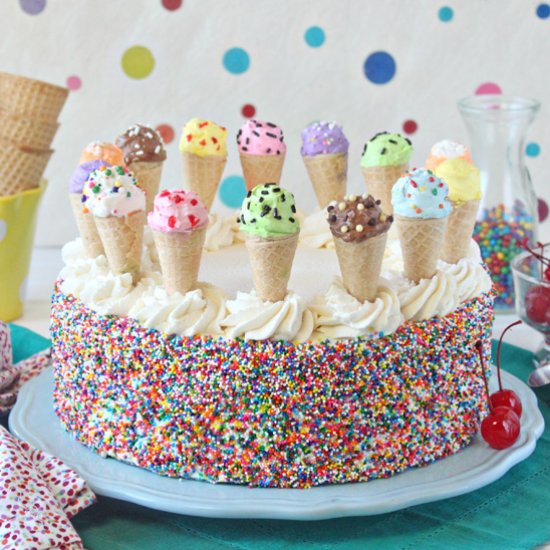 Ice Cream Sundae Cake