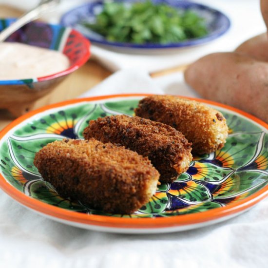 Sweet Potato Manchego Croquettes