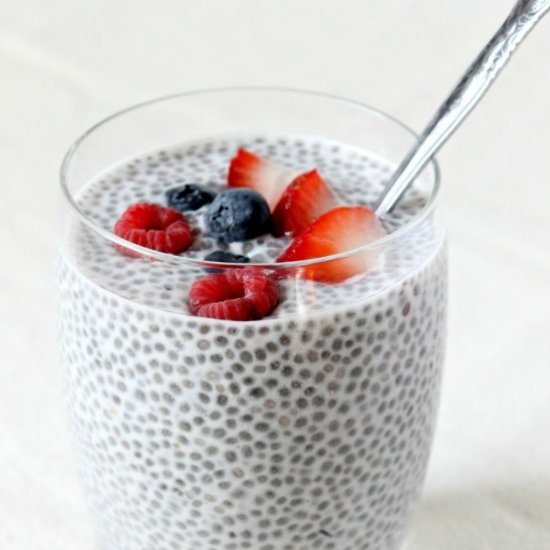 Triple Berry Chia Seed Pudding