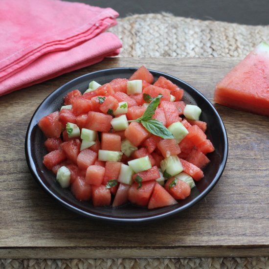 Cucumber Watermelon Salad