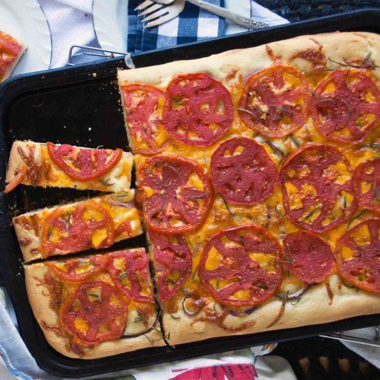 Tomato & Cheddar Focaccia