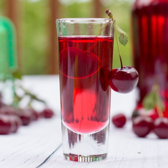 Homemade Sour Cherry Liqueur