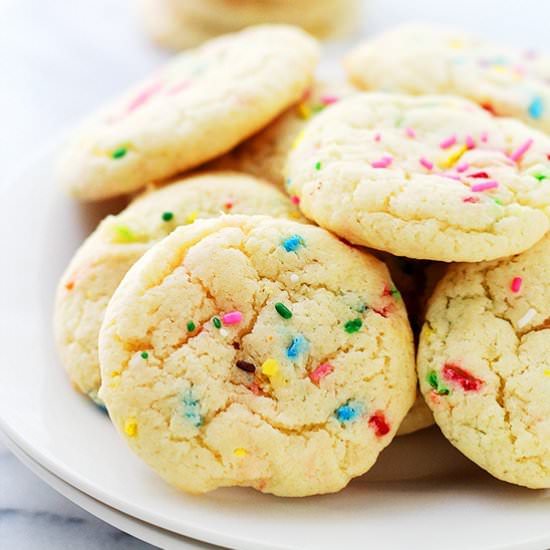 Cake Batter Funfetti Cookies