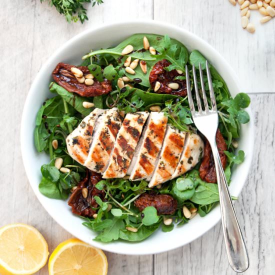 Grilled Lemon Chicken Salad