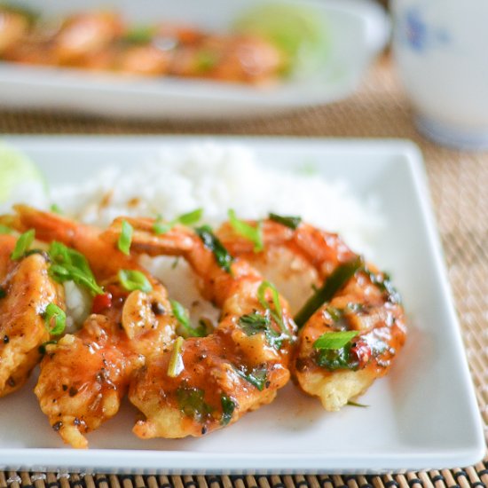 Sichuan Sweet and Sour Prawn