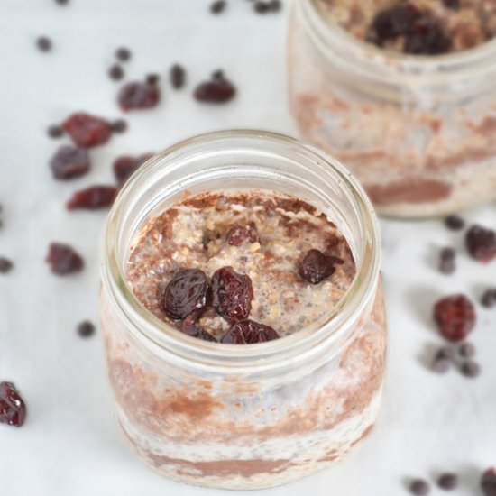 Cherry Chocolate Overnight Oats