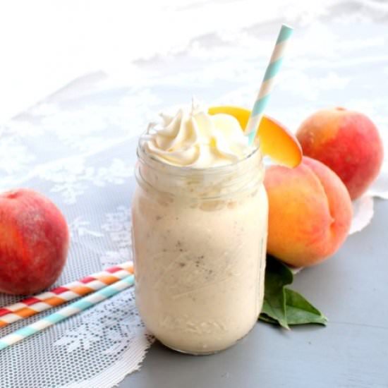 Brown Butter Peach Milkshake