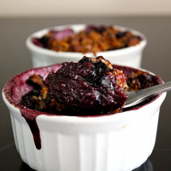 Paleo Blueberry Crisp