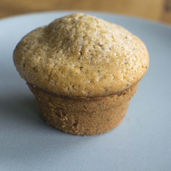 Vegan Orange Poppyseed Muffin