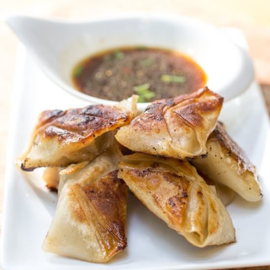 Fried Sesame Pork Dumplings