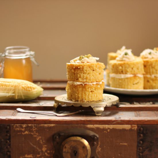 Corn Coconut Mini Cakes