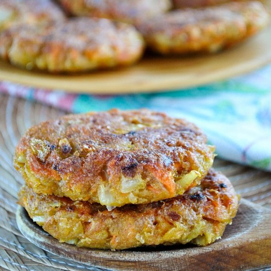 Crispy Carrot Cutlets