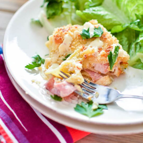 Cordon Bleu Lasagna Roll Ups