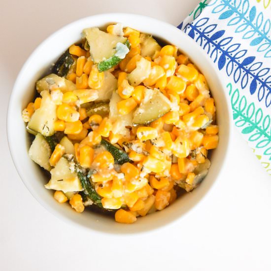 Parmesan Zucchini and Corn Salad