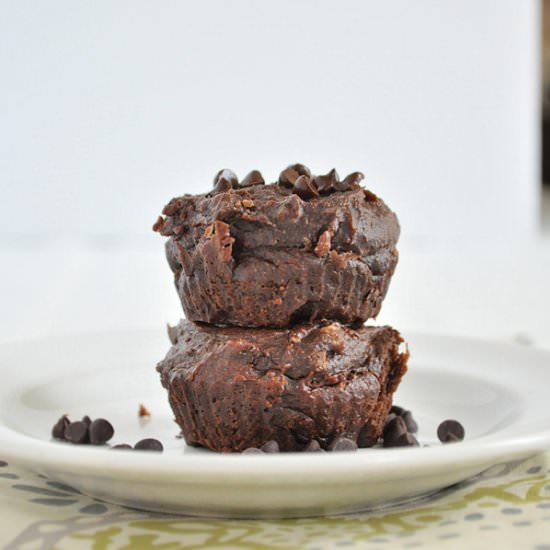 Flourless Chocolate Muffins