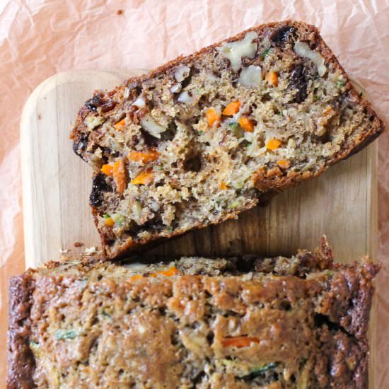 Zucchini Carrot Banana Bread