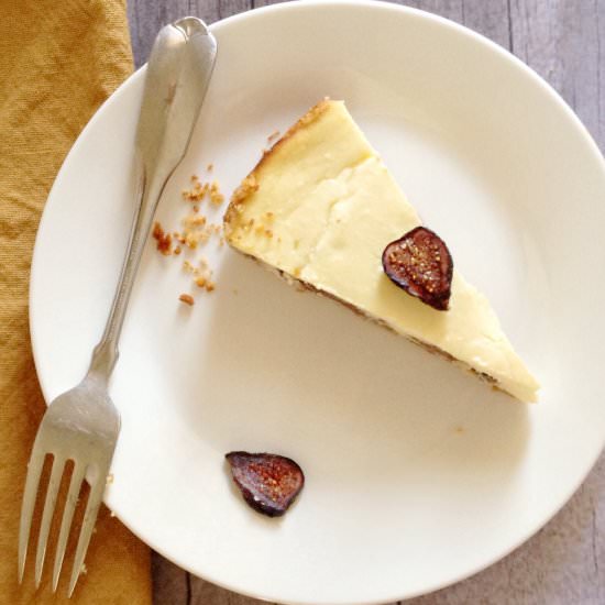 Ricotta, Fig, and Almond Cheesecake