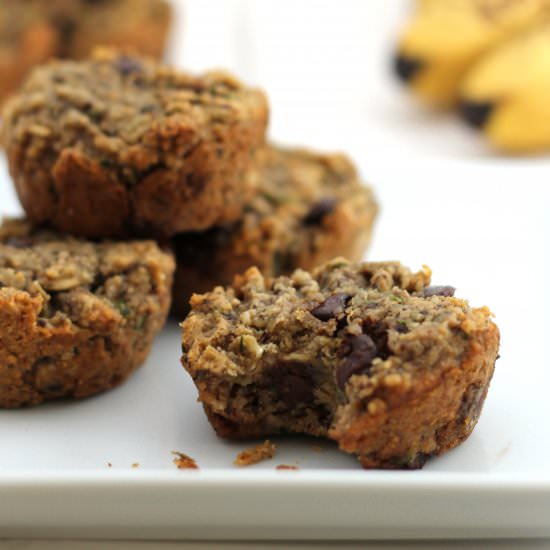 Vegan Zucchini Banana Muffins