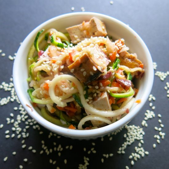 Vegan Asian Zoodle Salad