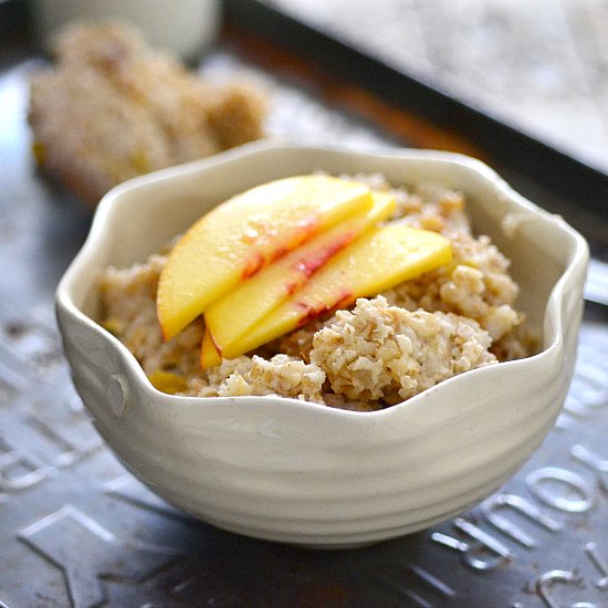 Peaches n’ Cream Oatmeal