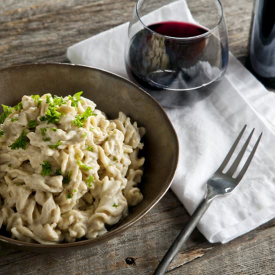 Pasta with Artichoke Alfredo