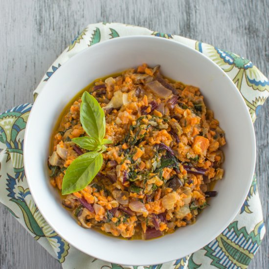 Sweet Potato & Kohlrabi Risotto