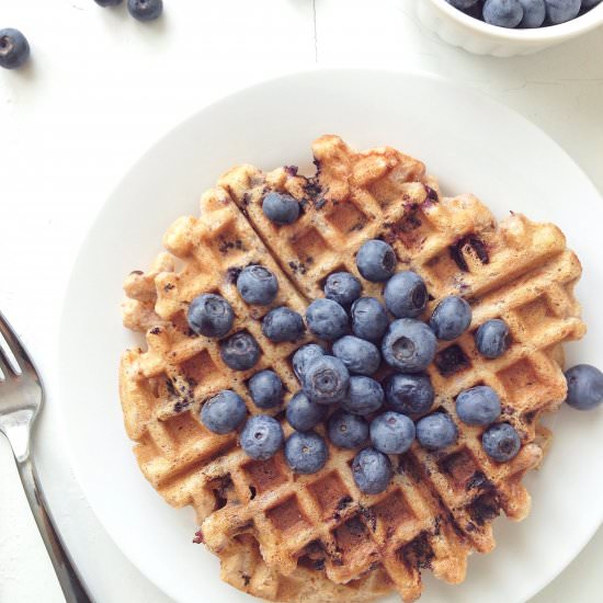 Blueberry Lemon Waffles