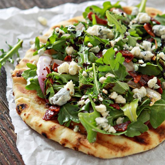 Bacon Blue Cheese Grilled Flatbread