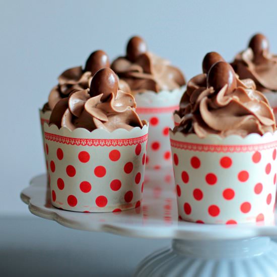 Kinder Chocolate Cupcakes