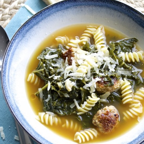 Sausage and Kale Noodle Soup