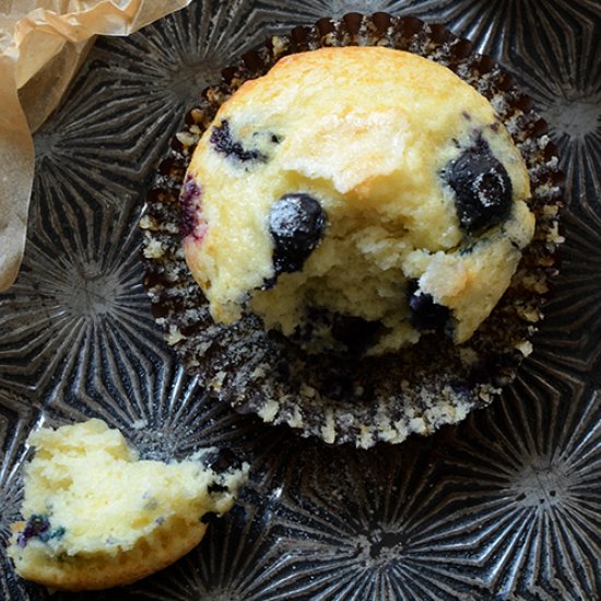 Classic Lemon Blueberry Muffins