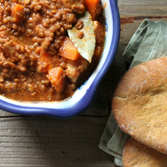 Chicken & lentil stew