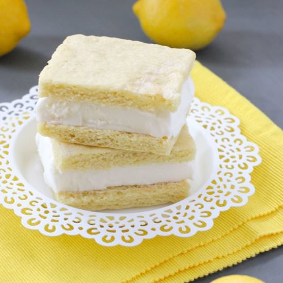 Lemonade Ice Cream Sandwiches