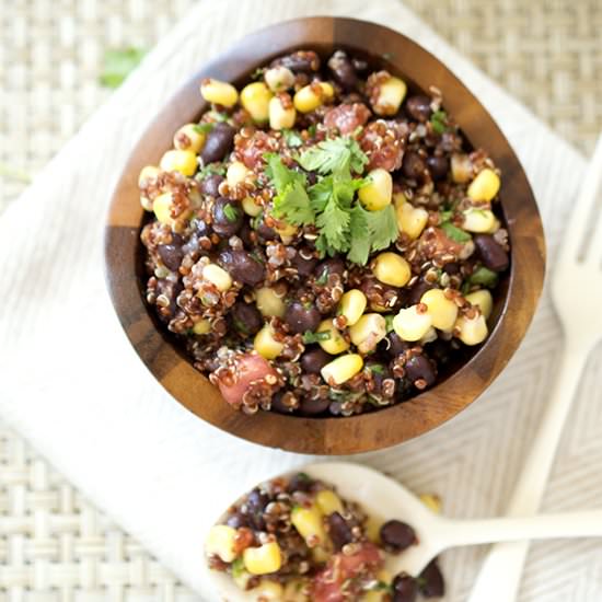 Tomato and Black Bean Quinoa Salad