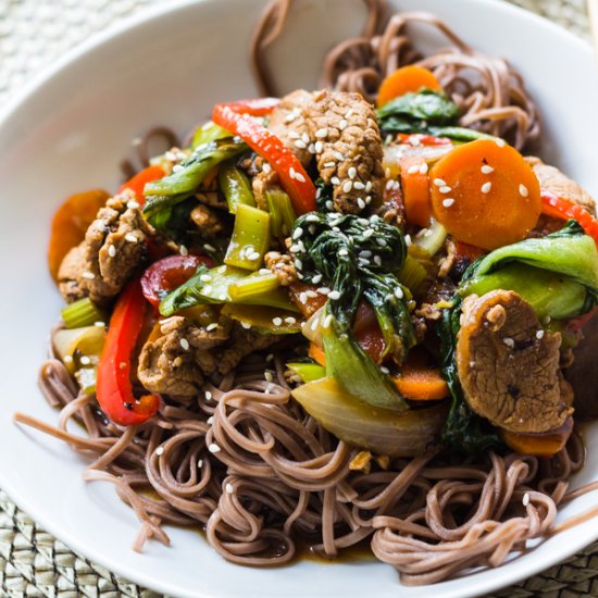 Teriyaki Pork Noodle Bowl