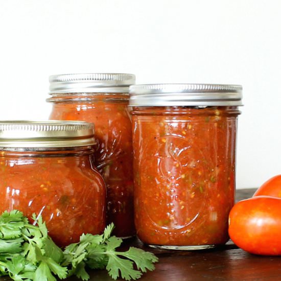 Fiery Roasted Salsa (canning)